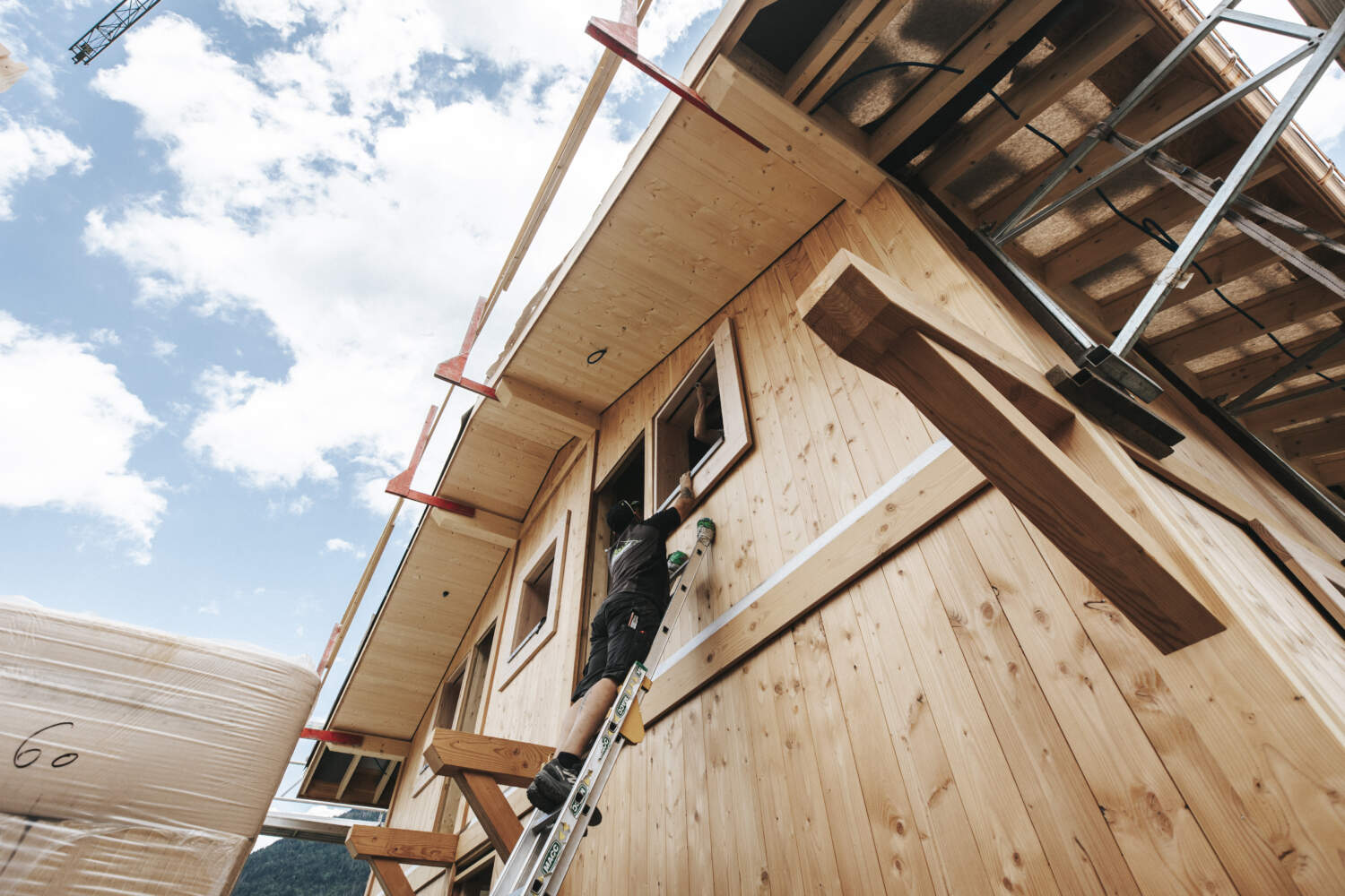 Photo d'un chantier réalisé par l'entreprise Jolly Constructions Bois