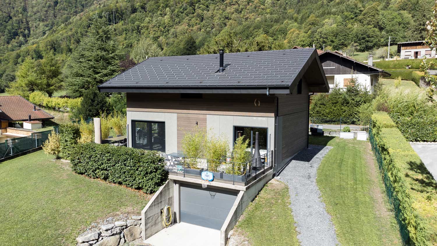 Extérieur maison contemporaine à St Jeoire